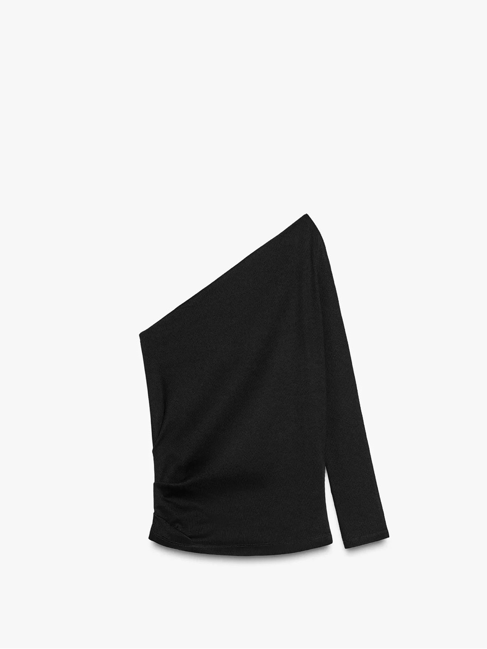 Zara sz small One-Shoulder Black Women’s Sweater asymmetrical ribbed